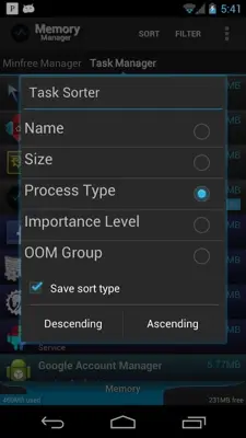 Task Manager android App screenshot 0